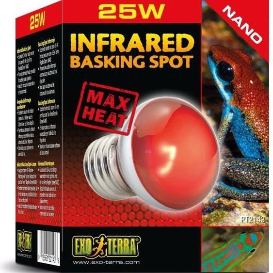 Lampe pour terrarium - Exo Terra - Basking Spot Nano 25W - Blanc - Eclairage - Reptile