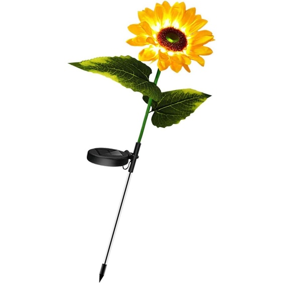 Lampe solaire à LED pour tournesol Lampe décorative extérieure pour jardin Villa Courtyard Landscape Lawn Lamp Warm White
