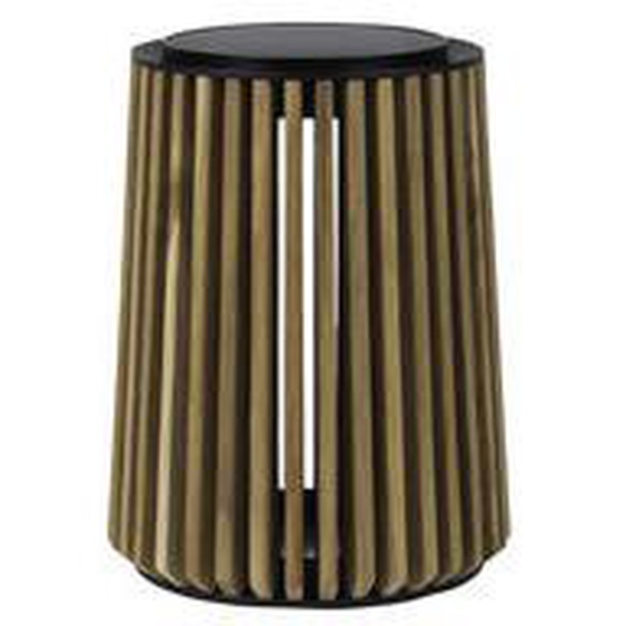 Lampe solaire dextérieur Maya Small bois naturel / Ø 27 x H 34 cm - Teck recyclé - Vincent Sheppard