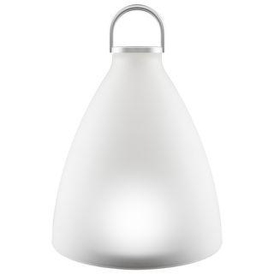 Lampe solaire dextérieur Sunlight Bell Large verre blanc / LED - H 30 cm - Eva Solo