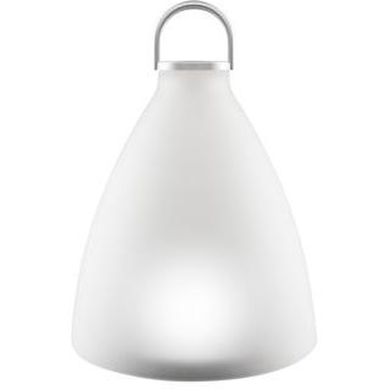 Lampe solaire dextérieur Sunlight Bell Small verre blanc / LED - H 20 cm - Eva Solo