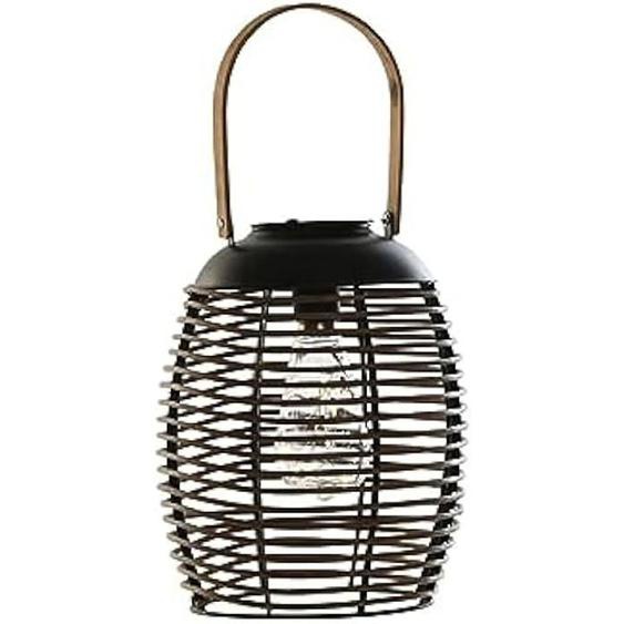 Lampe solaire - DKD Home Decor - Marron - Plastique - 22 x 22 x 39 cm - Jardin extérieur