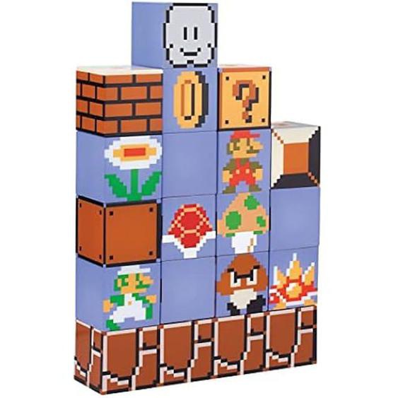 Lampe Super Mario Bros. - Paladone - Construit un niveau - LED - Multicolore - 27,4 x 20,2 x 5,4 cm