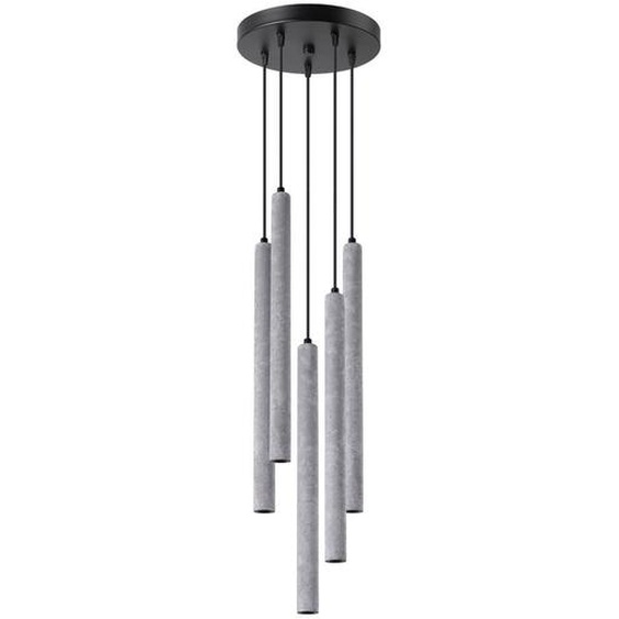Lampe suspendue PASTELO 5P béton 5xG9 8W béton 110x25x25cm Sollux Lighting