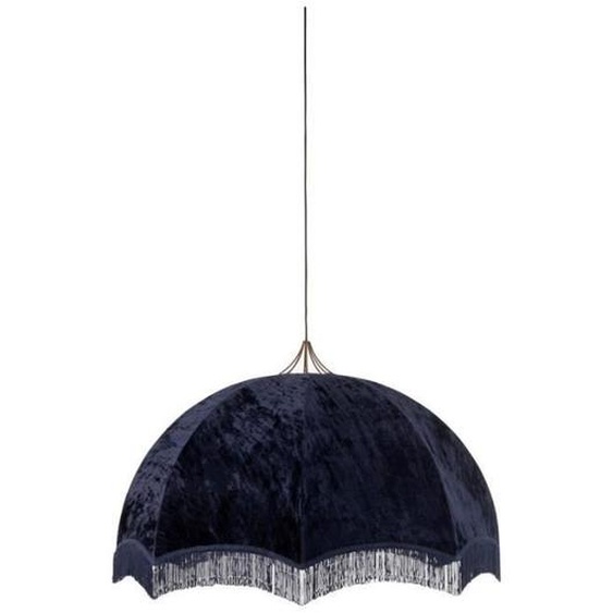 Lampe Suspension Velours 95cm Bleu
