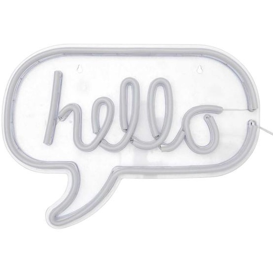Lampe tube néon LED 31cm Hello