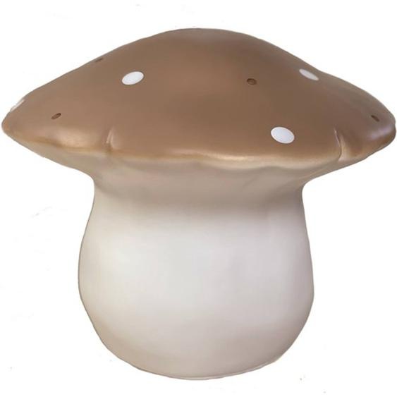 Lampe Veilleuse Champignon Marron, Blanc