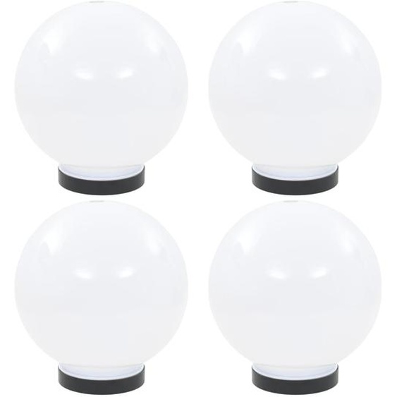Lampes à LED sous forme de boule 4 pcs Sphérique 20 cm PMMA
