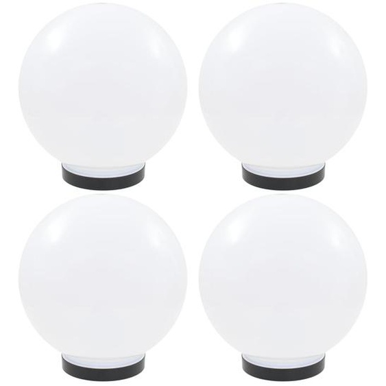Lampes à LED sous forme de boule 4 pcs Sphérique 25 cm PMMA