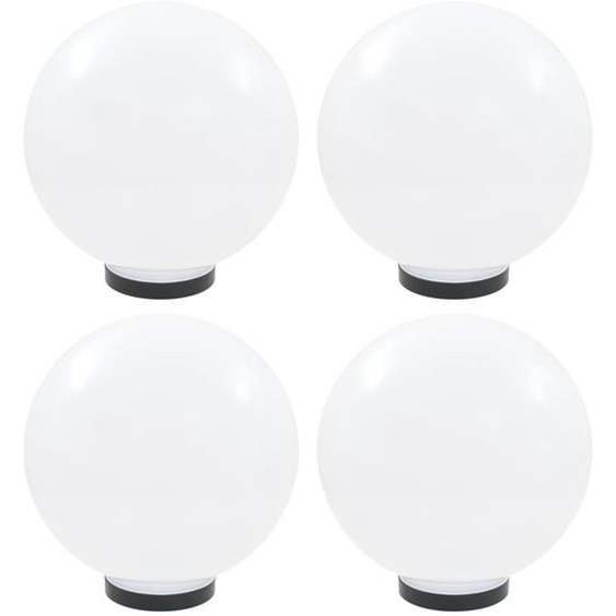 Lampes à LED sous forme de boule 4 pcs Sphérique 30 cm PMMA