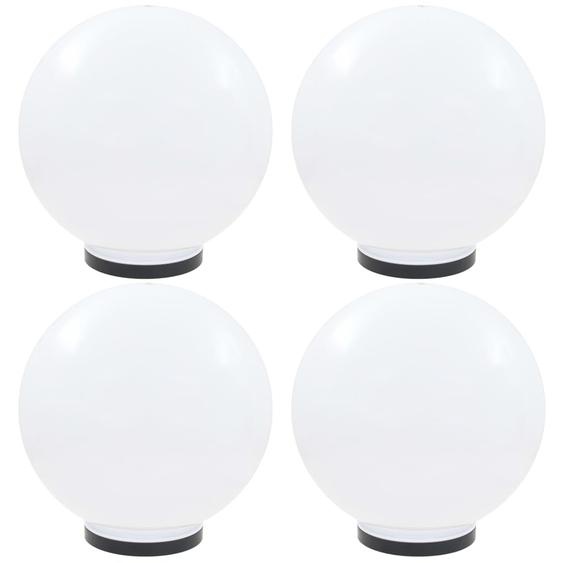 Lampes à LED sous forme de boule 4 pcs Sphérique 40 cm PMMA