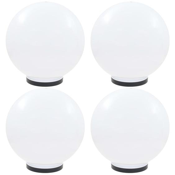 Lampes à LED sous forme de boule 4 pcs Sphérique 40 cm PMMA