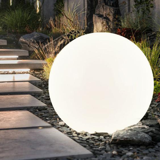 Lampes solaires pour lextérieur Boule lumineuse de jardin Piquet de sol Boule lumineuse solaire 30 cm Boule solaire led pour le jardin, blanc