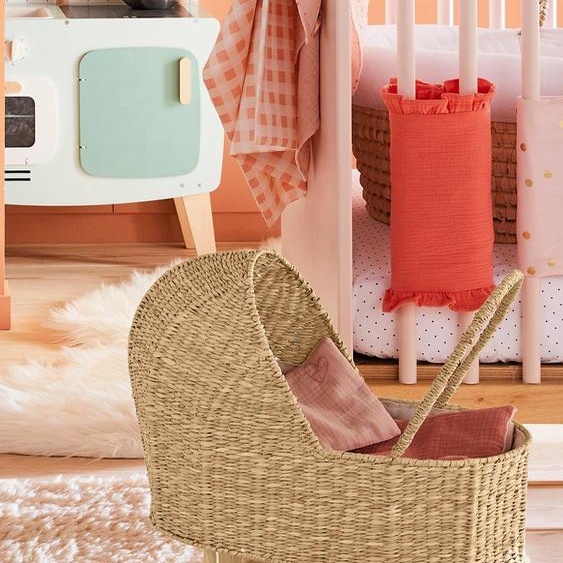 Landau poupon en herbier blanc