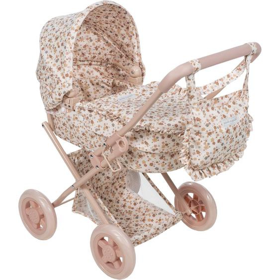 Landau Pour Poupée Blanc, Rose, Marron