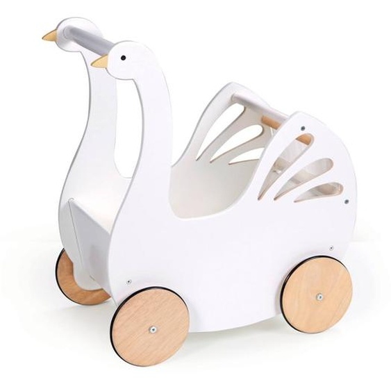 Landeau En Bois Pour Poupée White