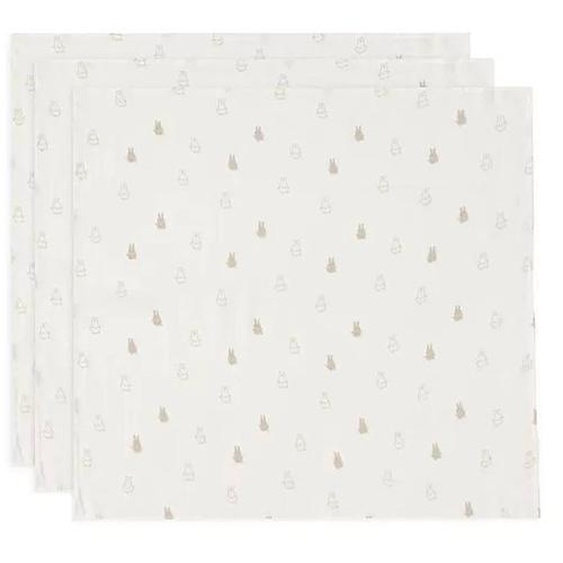 Lange Small Happy Miffy (3 Pcs) En Gaze De Coton Beige