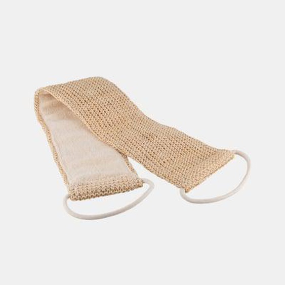 Lanière sisal et coton 2 faces - beige