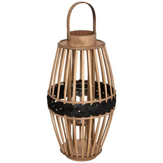 Lanterne Cuba, bambou H45 cm