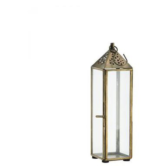 Lanterne en métal et verre