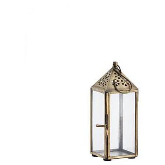 Lanterne en métal et verre