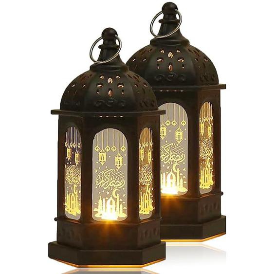 Lanterne LED Ramadan Eid Mubarak Cadeaux Ramadan pour enfants, décorations Ramadan pour la maison, table murale, centres de table