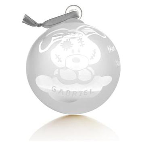 Lapin à personnaliser BOULE DE NOËL