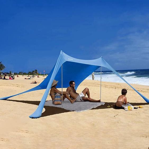 Largeight - Plage - Parasol Plage - Protection uv - Toit Solaire - pour la Plage - Camping - Plage Portable - Plage - Protection Solaire - avec