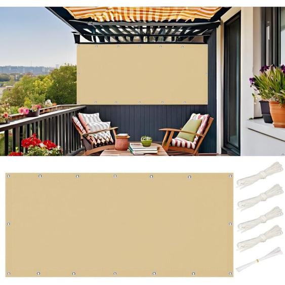Largeight - Voile Dombrage 1.5x3 m Rectangulaire Imperméable, Toile Ombrage Exterieur, Voile Dombrage Pare-Soleil Jardin Balcon uv Protection pour