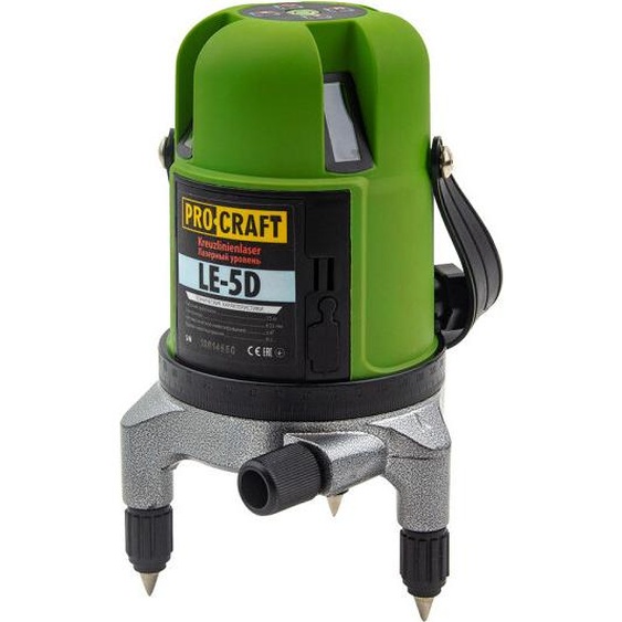 Laser à ligne vert Procraft LE-5D, autonivelant en croix