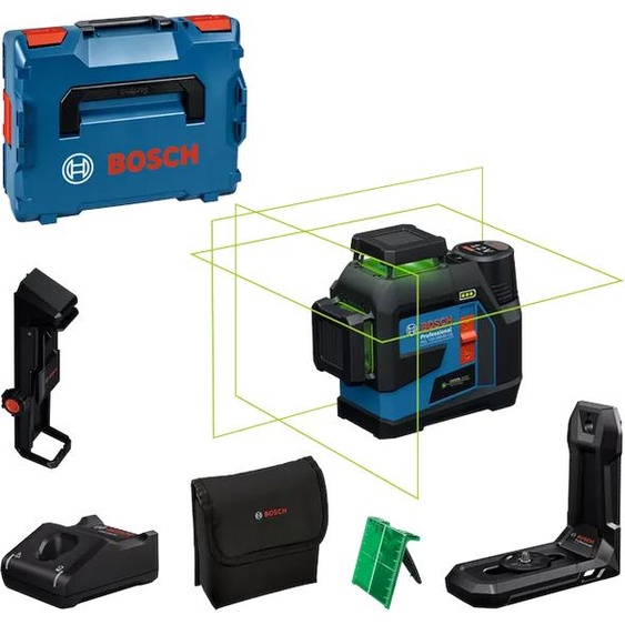 Laser lignes 12V GLL 12V-100-33 CG Professional + 1 batterie 2 Ah + chargeur rapide + coffret L-BOXX - BOSCH - 0601065401