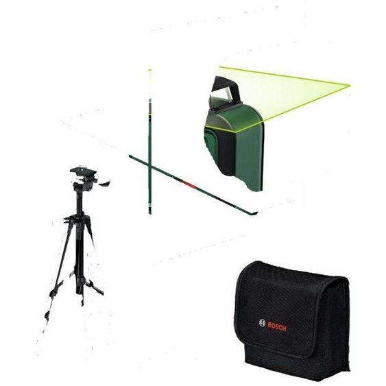 Laser Lignes BOSCH PLL 360-1 G, Diode Laser Verte, Portée 30m, Avec Trépied TT120