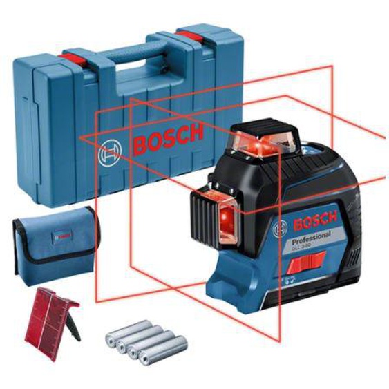Laser lignes croix GLL 3-80 Professional + coffret - BOSCH - 0601063S00