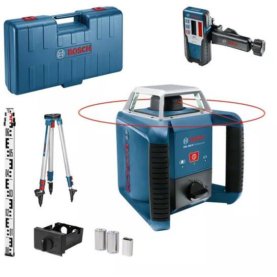 Laser rotatif GRL 400 H + trépied + accessoires + coffret standard - BOSCH - 06159940JY