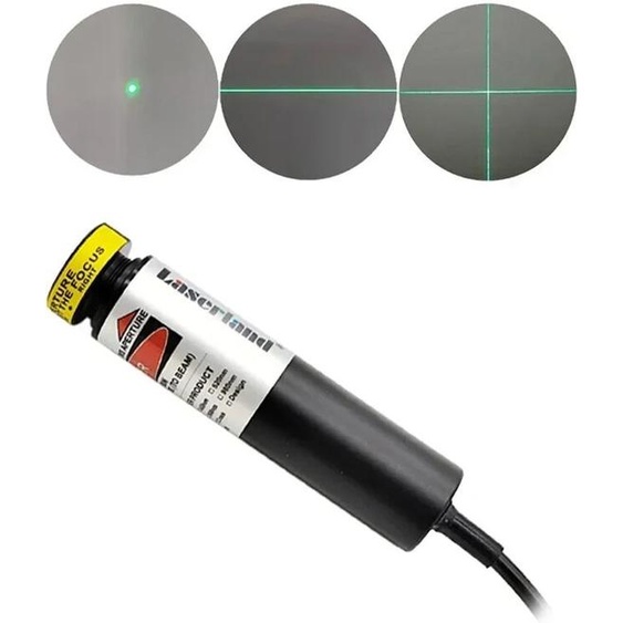 laserland Marqueur de projecteur de module de diode laser croisée de ligne de point vert pour lalignement de la localisation de coupe de tissu