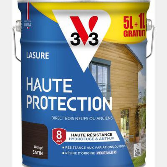 Lasure Haute Protection Biosourcée poivre Satin - 5L + 20%