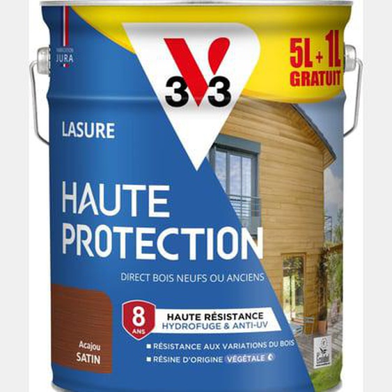 Lasure Haute Protection Biosourcée poivre Satin - 5L + 20%