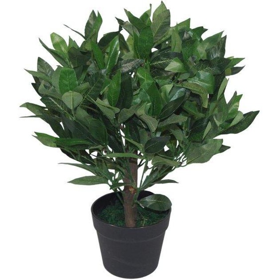 Laurier artificiel, 50 cm, vert, en plastique
