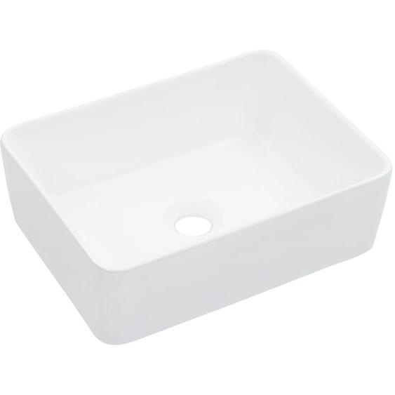 Lavabo 40x30x13 cm Céramique Blanc