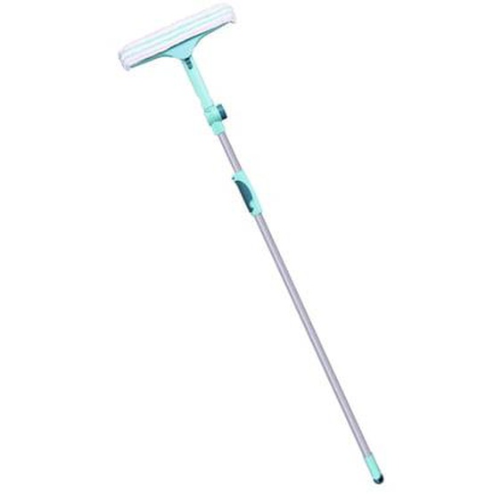 Lave-vitres 3 en 1 avec manche gris et bleu L 1,10 m
