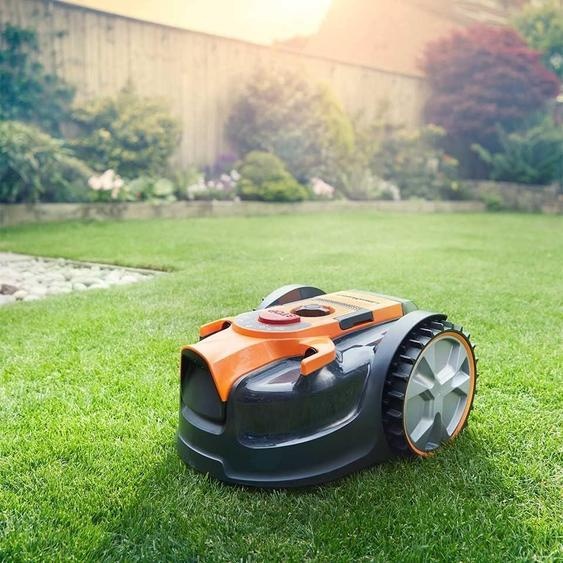 Lawnmaster OcuMow Robot tondeuse sans fil 80 ©O Robot tondeuse avec batterie 2 Ah Modèle compact Modèle dentrée de gamme sans câble périphérique