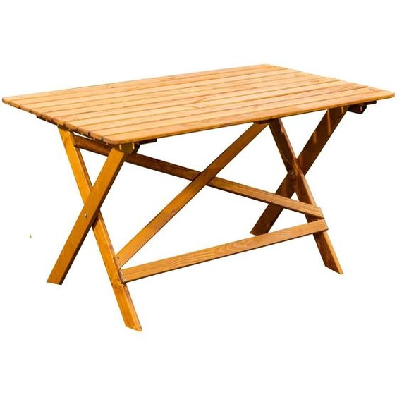LAXO (LATINA) Table de salle à manger dextérieur, miel 125cm
