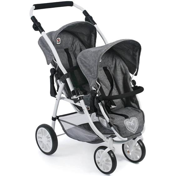 Le Buggy Twinny Pour Poupées Gris