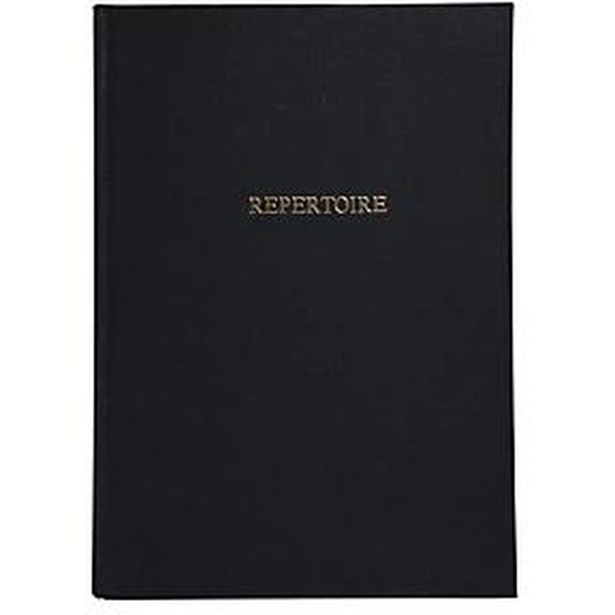 LE DAUPHIN Registre 297X210 Répertoire travers 300 pages - Noir toilé