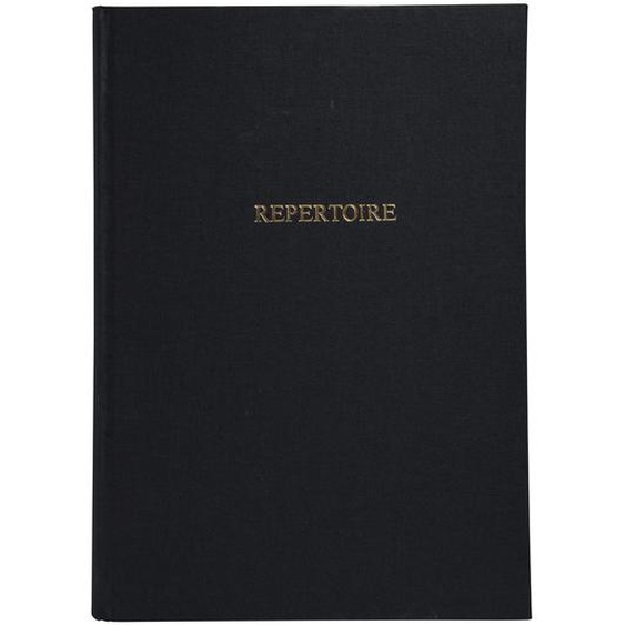 LE DAUPHIN Registre 297X210 Répertoire travers 300 pages - Noir toilé