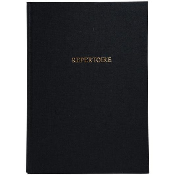 LE DAUPHIN Registre 297X210 Répertoire travers 300 pages - Noir toilé