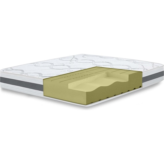 Le matelas double White Stone 165x220 Carbon, Antibactérien, Antiacarien, Antiallergique. | Hauteur 20 cm | Fabriqué en Italie