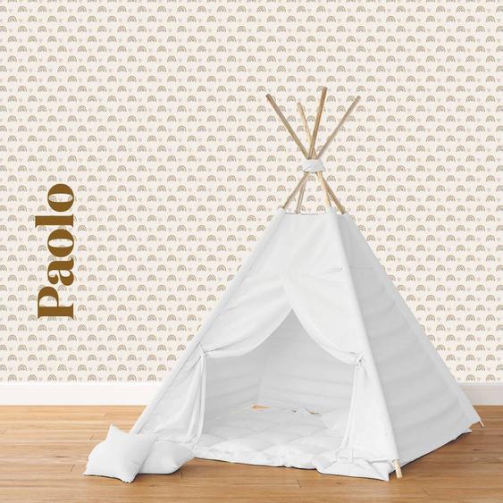 Lé Unique Papier Peint - Motif Paolo Multicolore