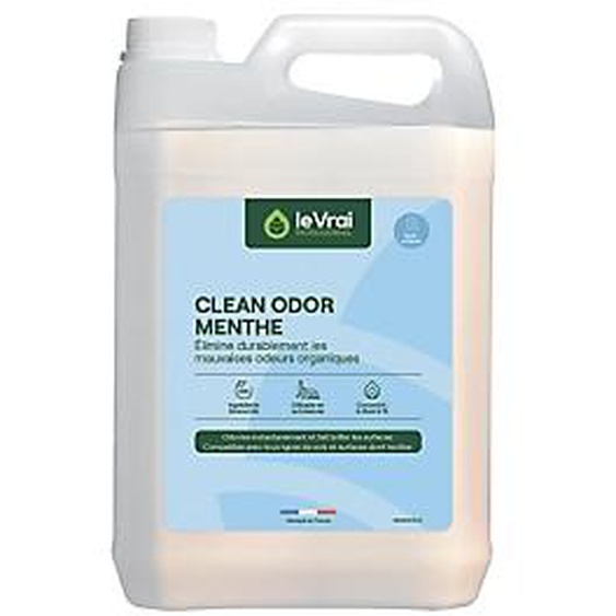 LE VRAI Odorisant toilettes Le Vrai Clean Odor menthe eucalyptus 5 L