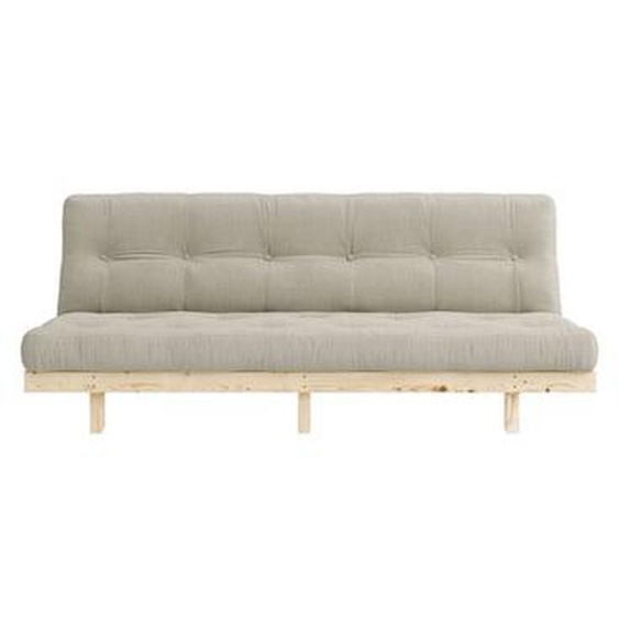LEAN - Canapé convertible en bois naturel et tissu